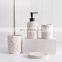 Natural Resin Bamboo hotel Nordic Bathroom Accessories Set bathroom decor sets