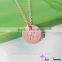 2016 New product custom Engraved round Initial letter disc Pendant Necklace
