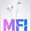 Good quality 8pin plug earbuds for iphone with mfi accessories