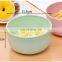 Eco-friendly Biodegradable Cereal 16oz Plastic Bowl Setfiber Food  Rice 12cm Cutlery Dinnerfiber Salad Wheat Straw Bowl