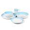 Modern Sky Blue Reactive Dinner Set 16pcs For Sale