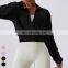 Custom Activewear Breathable Running Tops Workout Wear Full Zip Long Sleeve Gym Fitness Jackets Yoga Jacket For Women