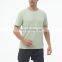 Solid Blank New Fitness Breathable Plaid Jogging Gym Loose Fit T-Shirt Plus Size Workout Training Short Sleeve Shirts For Men
