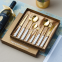 Kitchen Luxury Silverware High Quality Stainless Steel Spoon Fork Knife Cutlery Gift Set For Weddings