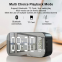 Portable Mini Alarm Clock Wireless Bluetooth Speaker Portable Mirror Vehicular Audio System Blue Tooth Small Plastic Battery