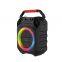 Oem Manufacturer 6.5 Inch 30w Portable Karaoke Blue Tooth Microphone Speaker With Colorful Led Light