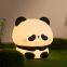 EGOGO Rechargeable LED Touch Panda Night Light Lovely USB Animal Bed Lamp for Kids' Room Mini Silicon Night Light for Home Use