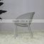 Replica Plastic grey Philippe Starck Soft Egg Chair, Philippe Starck stackable easy chair, soft egg chair garden or dining room
