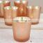 Mercury Votive Holders Rose Gold Set Of 6 Pcs / Glass Cups Jar / Glass Tealight For Wedding Table Decor