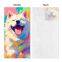 Foldable printed beach towel and bath towel integrated bag for storage