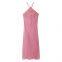 Summer new women's clothing European and American style fashionable slim fit silk satin texture lingerie style dress