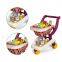 Supermarket Play Set with Plastic Shopping Trolley Cart