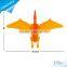Orange Plastic Grabber Dinosaur Toys with Music and Light