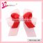 The best Valentine's day gift for girlfriend handmade red heart ribbon bow hair clip (QRJ-0017)