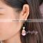 New 2016 latest women jewelry diamond drop dubai gold earring hooks