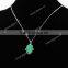 2015 New Product Synthetic Hand/Hamsa Opal With CZ 925 Silver Sterling Necklace