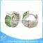 Foshan stainless steel stone earring, color hoop earrings, cheap chinese earring