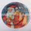 Advertising gift tempered unbreakable circle glass christmas dinner plate