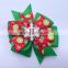 New style children christmas Hair Bow boutique large hair Bow With Clip for christmas gift CB-3388