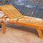 Weather Resistant Outdoor Plastic Rattan Wicker Aluminum Wooden Folding Reclining Lounge Beach Chair With Wheels