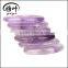 Wholesale 45*35*7mm Semi-precious stone Amethyst Worry Stone Thumb massage stone oval Shape