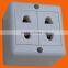 European style surface mounting 2 pin socket with grounding (S2010)