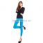 2015 Latest Fashion OEM Service Skinny Cheap High Quality Pants Wholesale Decorative Button Ruffle Seamless Women Leggings