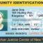 School PVC card photo overlay for student