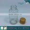 Boston round clear glass essential oil bottle