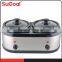 1.5L SS body twins Slow Cooker