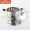 Hot sell 24/26/28cm stainless steel steamer pot with glass cover and bakelite handle steam cooking pot