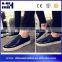 Wholesale China New Man Slip On PU Navy White Leather Shoes