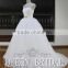 Latest Design Heavy Beaded Neck Sleeveless Appliqued Lace Trim Ruffled Ball GownWedding Dresses Istanbul