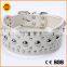 luxury fake diamond dog leather collar in large stock lot