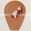 China label company Free custom leather patch label for men's simply sandals