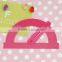 stationery protractor with swing arm,color received may vary