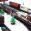 Small train tracks playsets long electric rail car simulation model of large children's toys