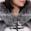 New Design Ladies Rex Rabbit Fur Jacket With Bat Sleeve / Fur Coat                        
                                                Quality Choice