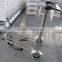 2015 New best selling 3 wheels 304 stainless steel airport trolley with brake (YB-AT08)