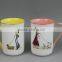 Ceramic yellow mug, paintable ceramics mug, 200ml mug