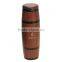 Made in china pine personalized pine unifinished column wooden wine gift box with rope