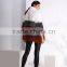 Hot! Cheap knitted dyed color fox fur coat for sexy girl