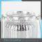 Hot Sale Hanging Silver Mercury Glass Votives Tealight Holder Ribbed Glass Jars For Candle