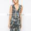 2014 digital printing evening dress without sleeves women evening dress short