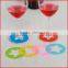 Charming silicone silicone wine glass marker