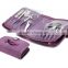 personal care wallet with cosmetic brushes, manicure kits and sewing kits