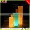 Rechargeable Battery Waterproof Rgb Color Changing Led Plastic Square Column for Wedding