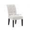 Restaurant high back white velvet dining chair YA70178