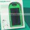 Li-polymer battery waterproof and shockproof solar power bank 5600mah