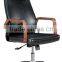 High back leather office chair with 3D armrest
